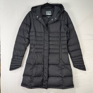 I. Spiewak & Sons Warren Black Hooded Down Puffer Long Coat Women’s Size Medium